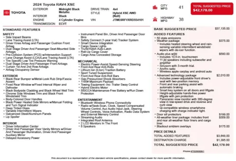 Another view of 2024 Toyota RAV4 Hybrid XSE for sale in Duluth, GA at Autoplex Atlanta