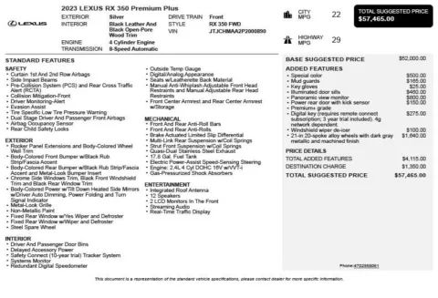 Another view of 2023 Lexus RX 350 Premium Plus for sale in Duluth, GA at Autoplex Atlanta