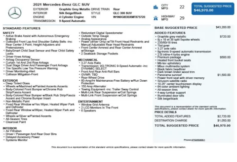 Another view of 2021 Mercedes-Benz GLC 300 for sale in Duluth, GA at Autoplex Atlanta
