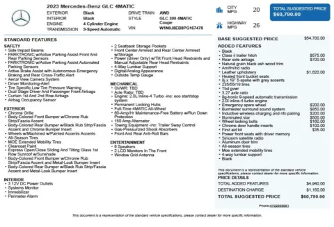 Another view of 2023 Mercedes-Benz GLC 300 Coupe for sale in Duluth, GA at Autoplex Atlanta