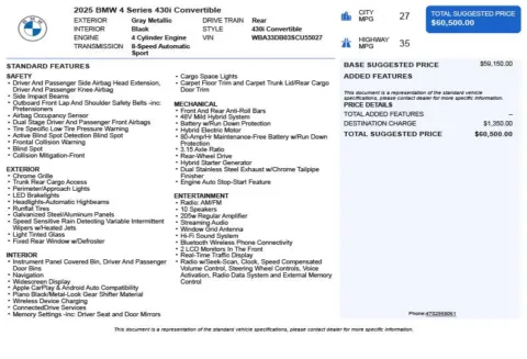 Another view of 2025 BMW 4 Series 430i for sale in Duluth, GA at Autoplex Atlanta