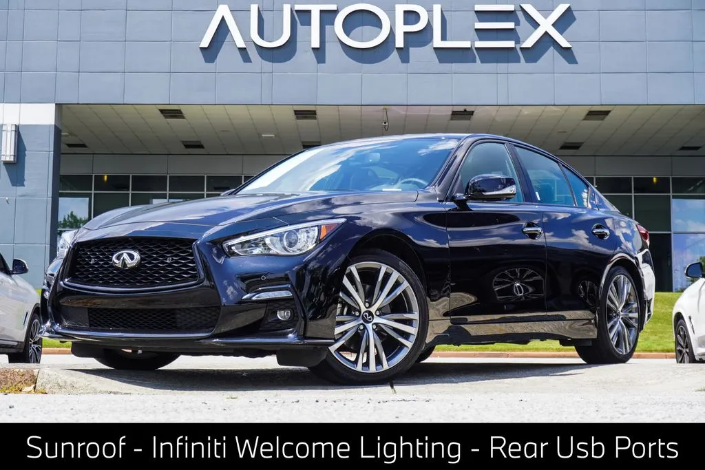 Black 2023 INFINITI Q50 SENSORY for sale in Duluth, GA
