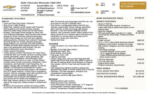 Another view of 2025 Chevrolet Silverado 1500 ZR2 for sale in Duluth, GA at Autoplex Atlanta