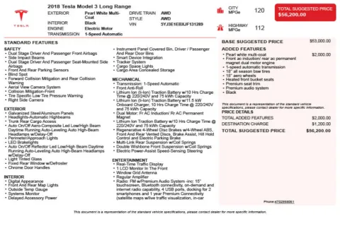 Another view of 2018 Tesla Model 3 Long Range for sale in Duluth, GA at Autoplex Atlanta
