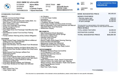 Another view of 2025 BMW X2 xDrive28i for sale in Duluth, GA at Autoplex Atlanta