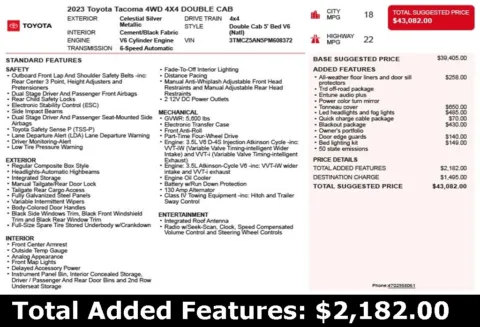 Another view of 2023 Toyota Tacoma TRD Off-Road for sale in Duluth, GA at Autoplex Atlanta