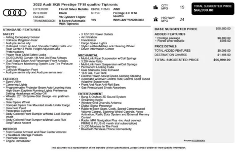 Another view of 2022 Audi SQ5 Prestige for sale in Duluth, GA at Autoplex Atlanta