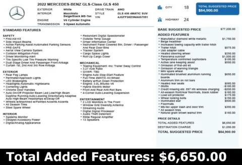Another view of 2022 Mercedes-Benz GLS 450 for sale in Duluth, GA at Autoplex Atlanta