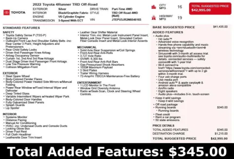 Another view of 2022 Toyota 4Runner TRD Off-Road for sale in Duluth, GA at Autoplex Atlanta