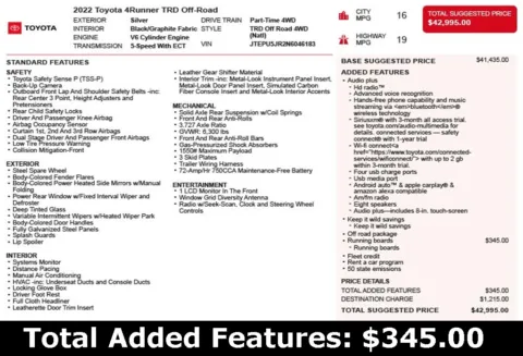 Another view of 2022 Toyota 4Runner TRD Off-Road for sale in Duluth, GA at Autoplex Atlanta