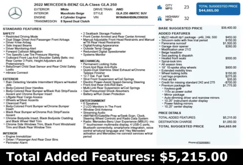 Another view of 2022 Mercedes-Benz GLA 250 for sale in Duluth, GA at Autoplex Atlanta