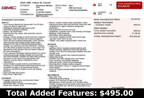 Another view of 2020 GMC Yukon XL Denali for sale in Duluth, GA at Autoplex Atlanta