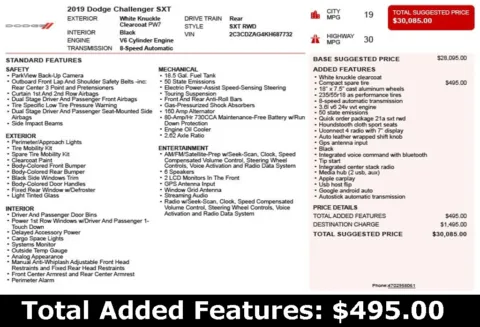 Another view of 2019 Dodge Challenger SXT for sale in Duluth, GA at Autoplex Atlanta