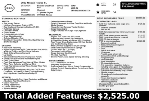 Another view of 2022 Nissan Rogue SL for sale in Duluth, GA at Autoplex Atlanta