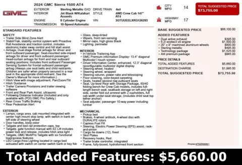 Another view of 2024 GMC Sierra 1500 AT4 for sale in Duluth, GA at Autoplex Atlanta