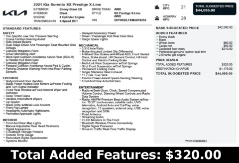 Another view of 2021 Kia Sorento SX Prestige X-Line for sale in Duluth, GA at Autoplex Atlanta