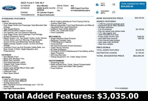 Another view of 2023 Ford F-150 XLT for sale in Duluth, GA at Autoplex Atlanta
