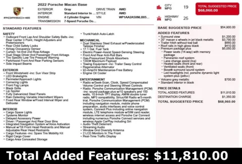 Another view of 2022 Porsche Macan for sale in Duluth, GA at Autoplex Atlanta