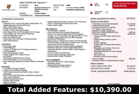 Another view of 2022 Porsche Taycan Cross Turismo 4 for sale in Duluth, GA at Autoplex Atlanta