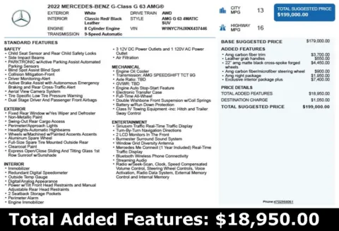 Another view of 2022 Mercedes-Benz G-Class G 63 AMG for sale in Duluth, GA at Autoplex Atlanta