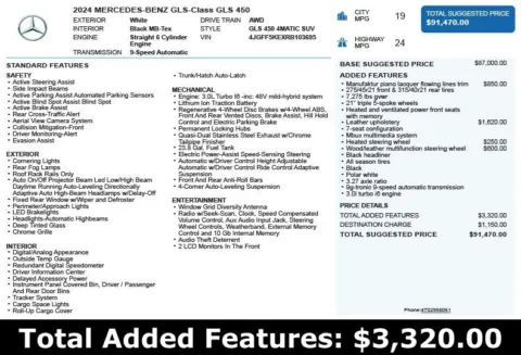 Another view of 2024 Mercedes-Benz GLS 450 for sale in Duluth, GA at Autoplex Atlanta