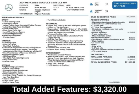 Another view of 2024 Mercedes-Benz GLS 450 for sale in Duluth, GA at Autoplex Atlanta