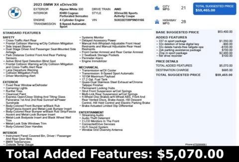 Another view of 2023 BMW X4 xDrive30i for sale in Duluth, GA at Autoplex Atlanta