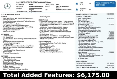 Another view of 2022 Mercedes-Benz AMG GT 43 for sale in Duluth, GA at Autoplex Atlanta