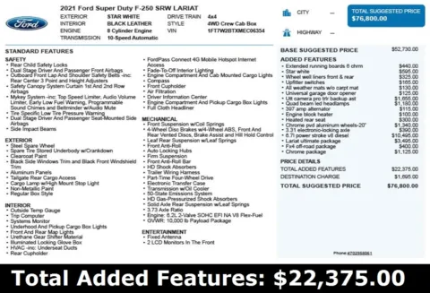 Another view of 2021 Ford F-250SD Lariat for sale in Duluth, GA at Autoplex Atlanta