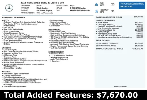 Another view of 2022 Mercedes-Benz E-Class E 350 for sale in Duluth, GA at Autoplex Atlanta