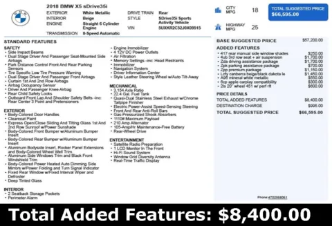 Another view of 2018 BMW X5 sDrive35i for sale in Duluth, GA at Autoplex Atlanta