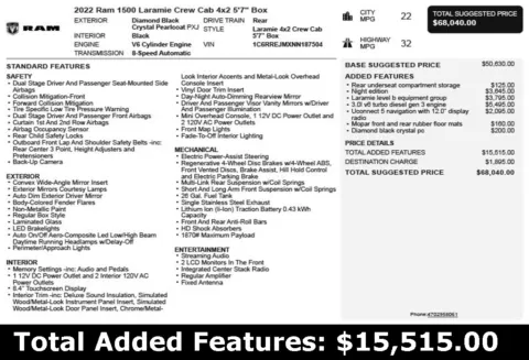 Another view of 2022 Ram 1500 Laramie for sale in Duluth, GA at Autoplex Atlanta