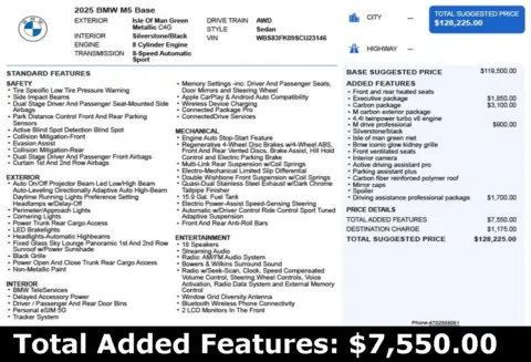 Another view of 2025 BMW M5 for sale in Duluth, GA at Autoplex Atlanta