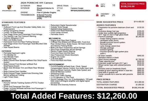 Another view of 2024 Porsche 911 Carrera for sale in Duluth, GA at Autoplex Atlanta