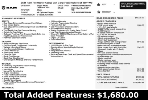 Another view of 2021 Ram ProMaster 2500 High Roof for sale in Duluth, GA at Autoplex Atlanta