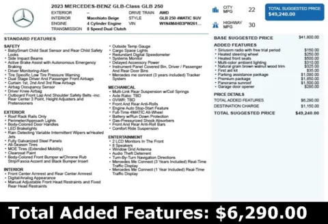 Another view of 2023 Mercedes-Benz GLB 250 for sale in Duluth, GA at Autoplex Atlanta