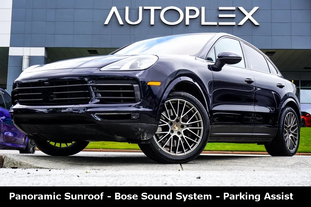 Black 2023 Porsche Cayenne Coupe Platinum Edition for sale in Duluth, GA