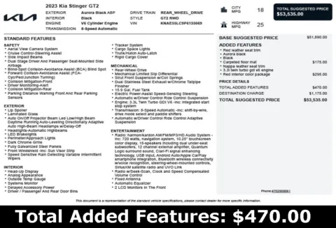 Another view of 2023 Kia Stinger GT2 for sale in Duluth, GA at Autoplex Atlanta
