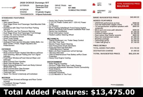 Another view of 2020 Dodge Durango R/T for sale in Duluth, GA at Autoplex Atlanta