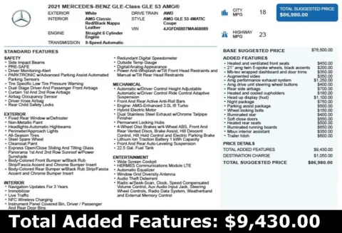 Another view of 2021 Mercedes-Benz GLE 53 AMG for sale in Duluth, GA at Autoplex Atlanta