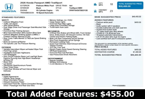 Another view of 2026 Honda Passport TrailSport for sale in Duluth, GA at Autoplex Atlanta