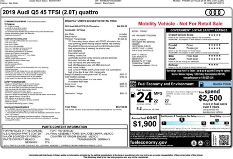 Another view of 2019 Audi Q5 2.0T Premium Plus for sale in Duluth, GA at Autoplex Atlanta