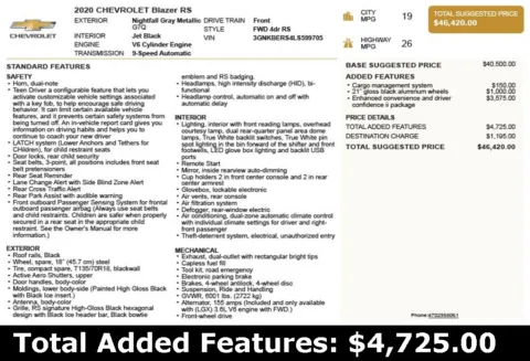 Another view of 2020 Chevrolet Blazer RS for sale in Duluth, GA at Autoplex Atlanta