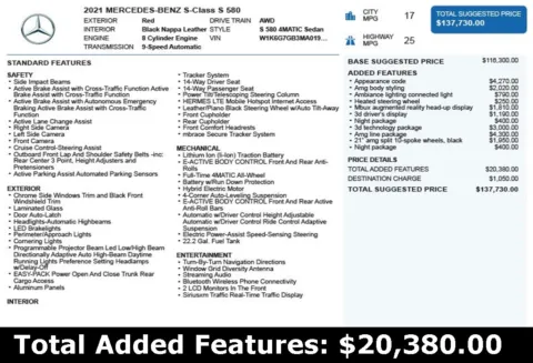 Another view of 2021 Mercedes-Benz S-Class S 580 for sale in Duluth, GA at Autoplex Atlanta