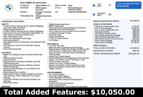 Another view of 2023 BMW X5 sDrive40i for sale in Duluth, GA at Autoplex Atlanta