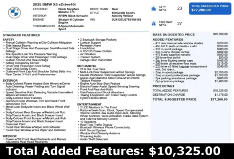 Another view of 2025 BMW X5 sDrive40i for sale in Duluth, GA at Autoplex Atlanta
