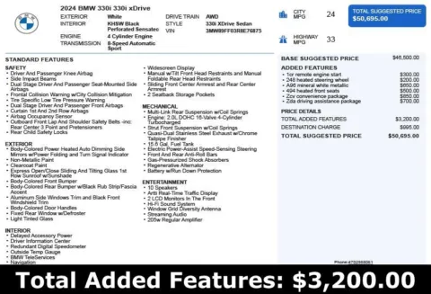 Another view of 2024 BMW 3 Series 330i xDrive for sale in Duluth, GA at Autoplex Atlanta