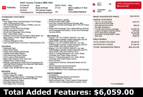 Another view of 2023 Toyota Tundra SR5 for sale in Duluth, GA at Autoplex Atlanta