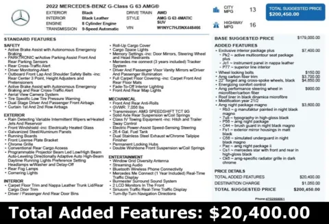 Another view of 2022 Mercedes-Benz G-Class G 63 AMG for sale in Duluth, GA at Autoplex Atlanta