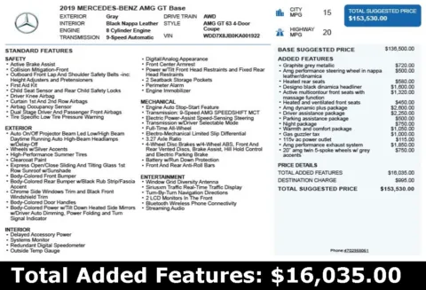 Another view of 2019 Mercedes-Benz AMG GT 63 for sale in Duluth, GA at Autoplex Atlanta